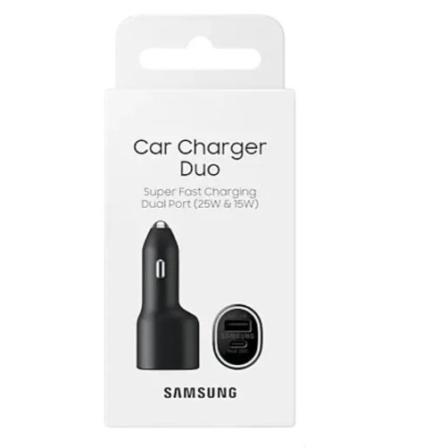 cargador-auto-samsung duo 15w y 25w