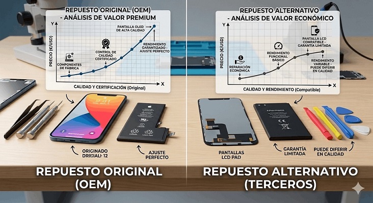 diferencias original alternativo