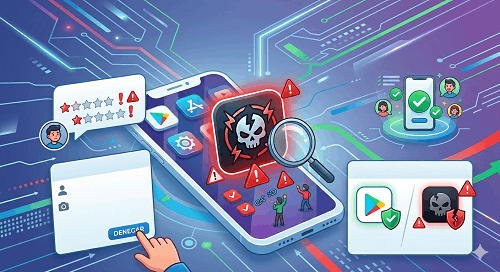 identificar app falsas